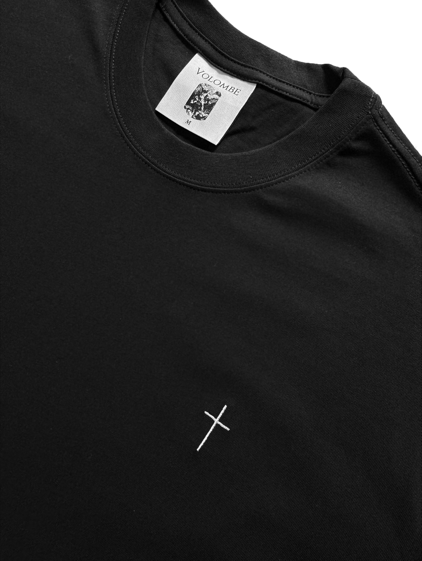 Tee-shirt à manche courte Volombe, Oversize, croix brodée