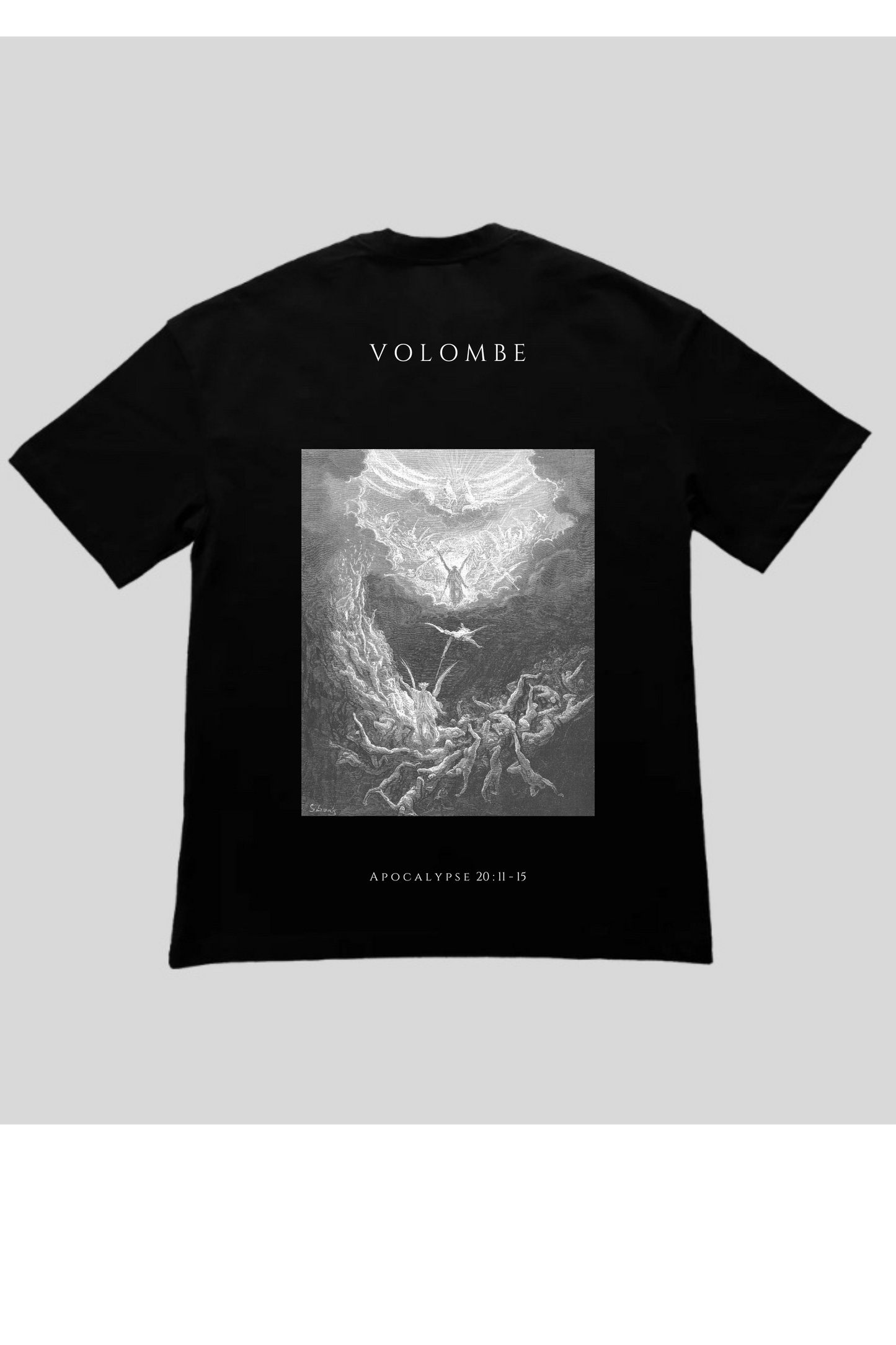 Édition limitée "Apocalypse 20:11-15 " : Tee-shirt à manche courte, Oversize, croix brodée