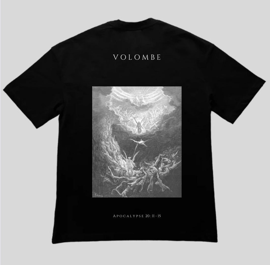 Édition limitée "Apocalypse 20:11-15 " : Tee-shirt à manche courte, Oversize, croix brodée
